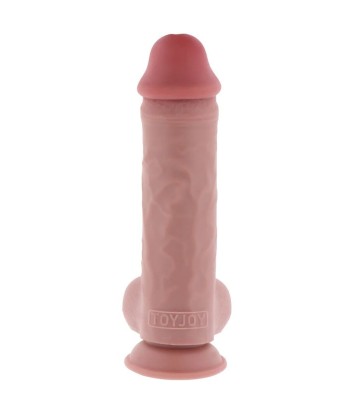 GET REAL - PENE REALÍSTICO DELUXE CON TESTÍCULOS EXTRA GRUESO 28 CM