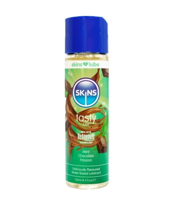 SKINS - TASTY LUBRICANTE BASE DE AGUA MENTA and CHOCOLATE 130 ML