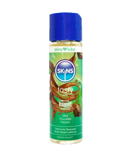 SKINS - TASTY LUBRICANTE BASE DE AGUA MENTA and CHOCOLATE 130 ML