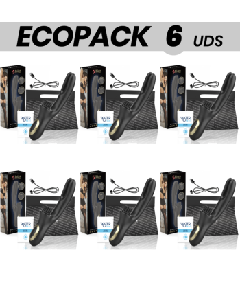 ECOPACK 6 UDS - IBIZA VIBRADOR HI-TECH RABITT MULTI CELDAS CLITORIALES Y DOBLE WAVE