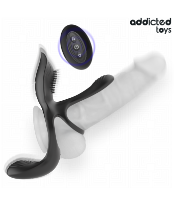 ADDICTED TOYS - DOBLE ANILLO PARA EL PENE CON ESTIMULADOR DE CLÍTORIS