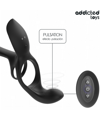 ADDICTED TOYS - DOBLE ANILLO PARA EL PENE CON ESTIMULADOR DE CLÍTORIS