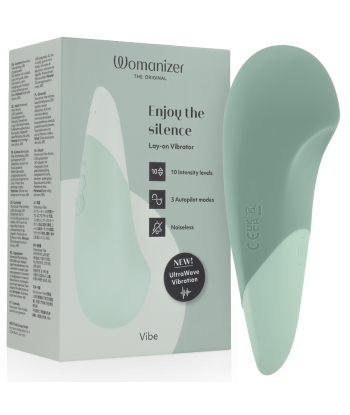 WOMANIZER - VIBE VIBRADOR LAY-ON SILENCIOSO VERDE CLARO