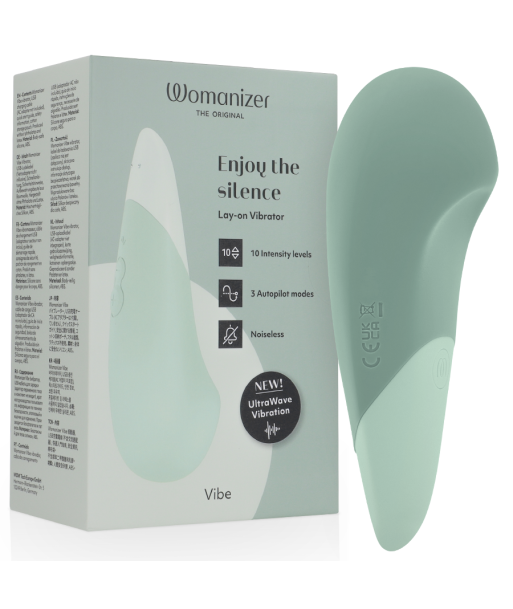 WOMANIZER - VIBE VIBRADOR LAY-ON SILENCIOSO VERDE CLARO