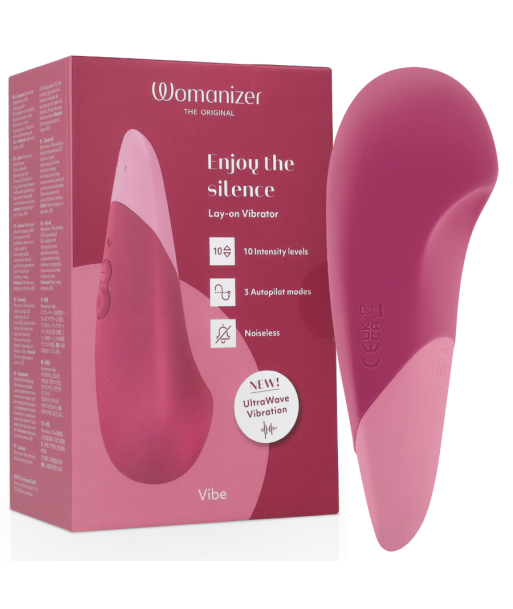 WOMANIZER - VIBE VIBRADOR LAY-ON SILENCIOSO ROSA OSCURO