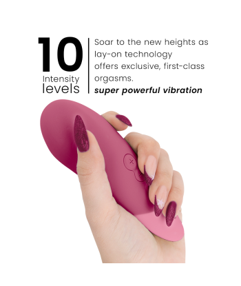 WOMANIZER - VIBE VIBRADOR LAY-ON SILENCIOSO ROSA OSCURO