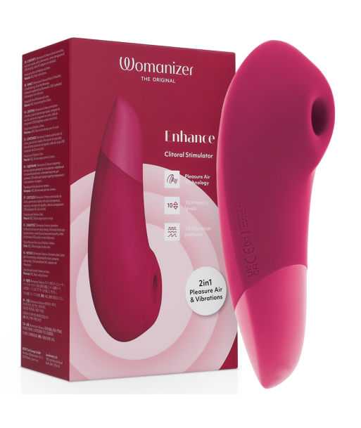 WOMANIZER - ENHANCE ESTIMULADOR DE CLITORÍS ROSA VIBRANTE