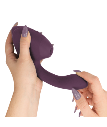WOMANIZER - DUO NEXT ESTIMULADOR VIBRADOR DUAL CLÍTORIS and PUNTO·G MORADO