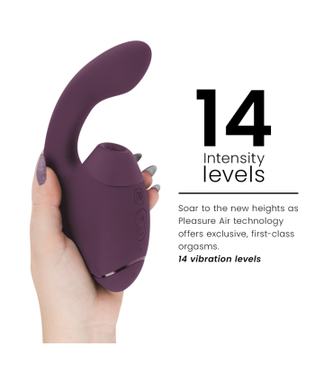 WOMANIZER - DUO NEXT ESTIMULADOR VIBRADOR DUAL CLÍTORIS and PUNTO·G MORADO