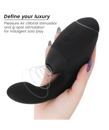 WOMANIZER - DUO NEXT ESTIMULADOR VIBRADOR DUAL CLÍTORIS and PUNTO·G NEGRO