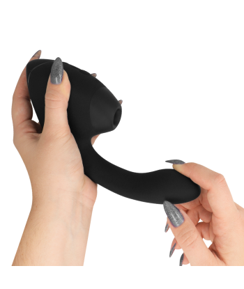 WOMANIZER - DUO NEXT ESTIMULADOR VIBRADOR DUAL CLÍTORIS and PUNTO·G NEGRO