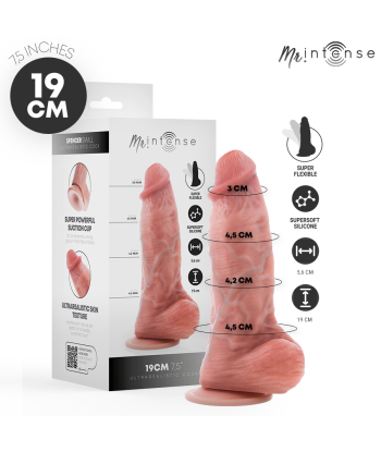 MR INTENSE - SMALL SPENCER DILDO SILICONA 19 CM Ø 4.5 CM