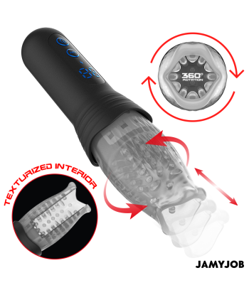 JAMYJOB - SPINJOB 2.0 MASTURBADOR CON THRUSTING Y ROTACIÓN