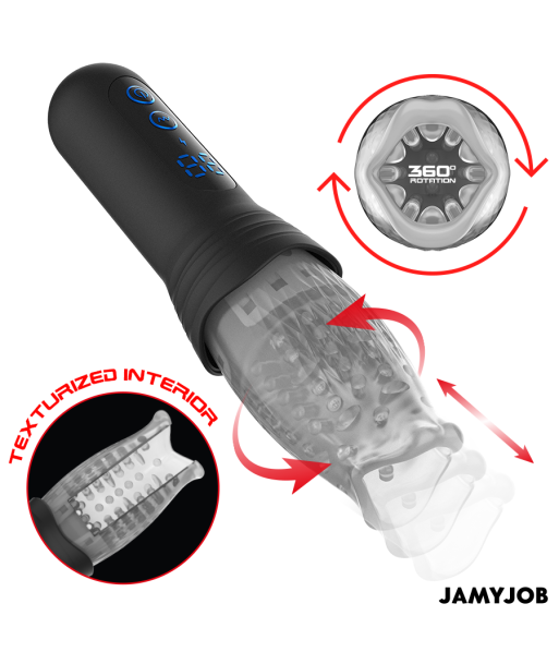 JAMYJOB - SPINJOB 2.0 MASTURBADOR CON THRUSTING Y ROTACIÓN