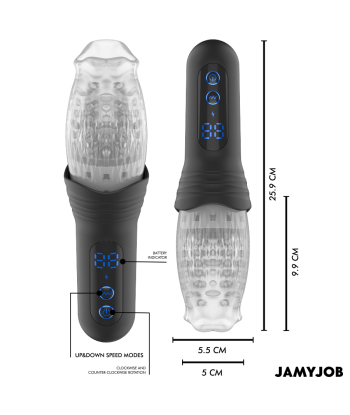JAMYJOB - SPINJOB 2.0 MASTURBADOR CON THRUSTING Y ROTACIÓN