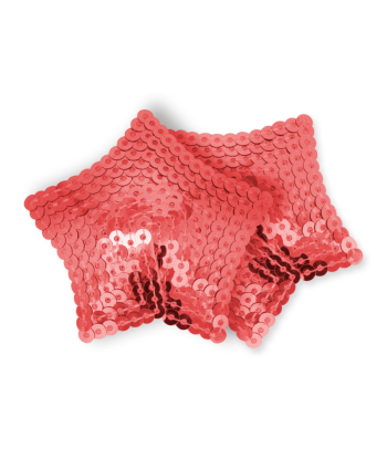 OHMAMA FETISH - PEZONERAS ESTRELLA LENTEJUELAS ROJO