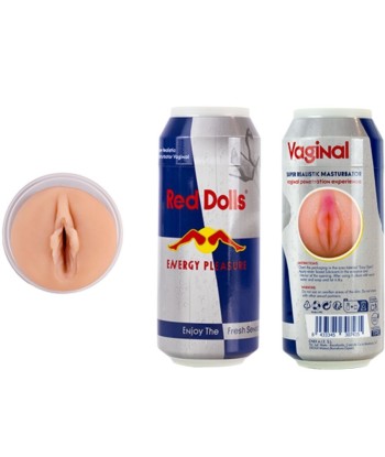 ALIVE - RED DOLL MASTURBADOR MASCULINO VAGINA LATA BEBIDA ENERGÉTICA