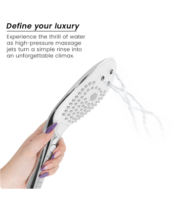 WOMANIZER - WAVE CABEZAL DE DUCHA ESTIMULADOR DE CLITORÍS PLATEADO