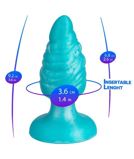SILEXD - MELTY PLUG ANAL FANTASY SILICONA LIQUIDA TERMOREACTIVO AZUL CELESTE 9.2 CM