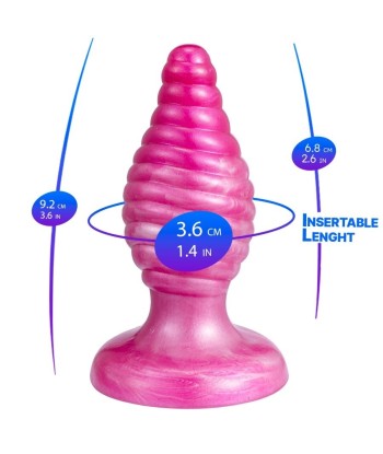 SILEXD - CHERRY PLUG ANAL FANTASY SILICONA LIQUIDA TERMOREACTIVO ROSA 9.2 CM