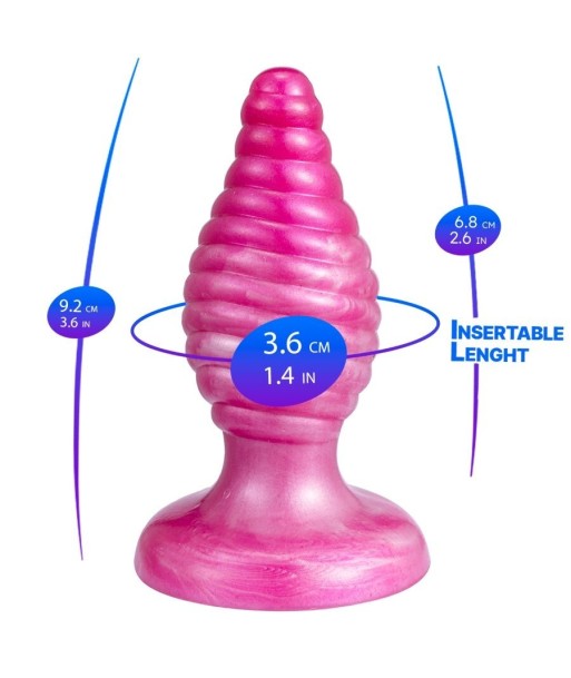 SILEXD - CHERRY PLUG ANAL FANTASY SILICONA LIQUIDA TERMOREACTIVO ROSA 9.2 CM