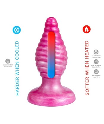 SILEXD - CHERRY PLUG ANAL FANTASY SILICONA LIQUIDA TERMOREACTIVO ROSA 9.2 CM