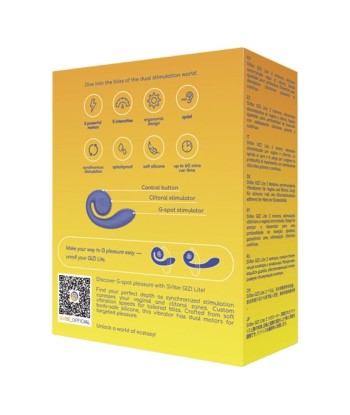 SNAIL VIBE - GIZI LITE VIBRADOR DUAL PUNTO G Y CLÍTORIS MORADO