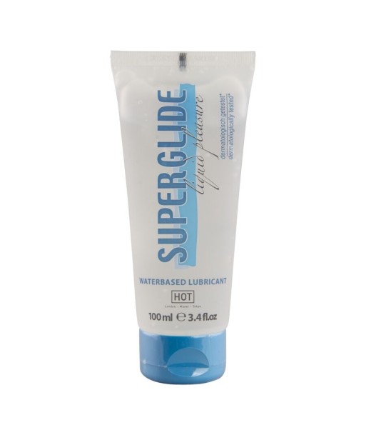 HOT - SUPERGLIDE LIQUID PLEASURE LUBRICANTE BASE AGUA 100 ML