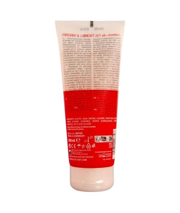 HOT - MASSAGE and GLIDE GEL 2 EN 1 FRESA 200 ML