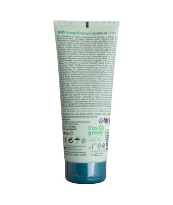 HOT - BIO MASSAGE and LUBRICANTE BASE AGUA 2 EN 1 200 ML