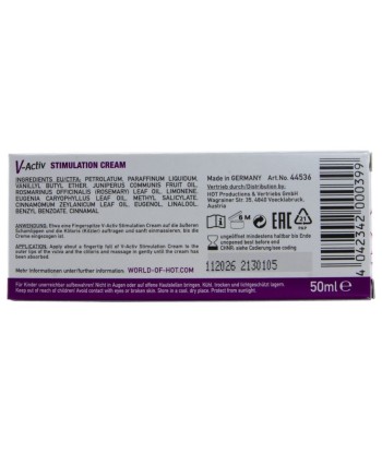 HOT - V-ACTIV CREMA ESTIMULANTE PARA MUJER 50 ML
