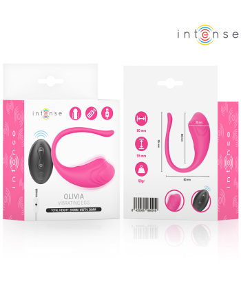 INTENSE - OLIVIA HUEVO VIBRADOR ROSA CONTROL REMOTO