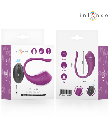 INTENSE - OLIVIA HUEVO VIBRADOR MORADO CONTROL REMOTO