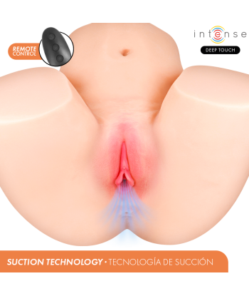 INTENSE DEEP TOUCH - JULIA MASTURBADOR ANO Y VAGINA CON EFECTO SUCCIÓN, CALOR, VIBRACIÓN Y VOZ CON CONTROL REMOTO 9 KG