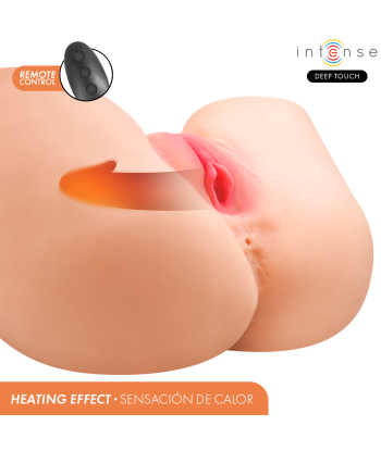 INTENSE DEEP TOUCH - JULIA MASTURBADOR ANO Y VAGINA CON EFECTO SUCCIÓN, CALOR, VIBRACIÓN Y VOZ CON CONTROL REMOTO 9 KG