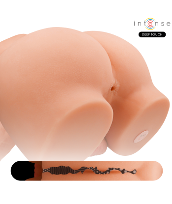 INTENSE DEEP TOUCH - RICHIE TORSO CON ANO Y DILDO REALÍSTICO CON EMPUJE Y VIBRACIÓN CONTROL REMOTO 4.7 KG