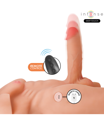 INTENSE DEEP TOUCH - MARTY TORSO CON ANO Y DILDO REALÍSTICO CON EMPUJE Y VIBRACIÓN CONTROL REMOTO 6.2 KG