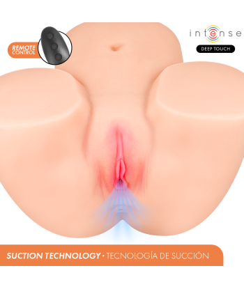INTENSE DEEP TOUCH - GINGER MASTURBADOR ANO Y VAGINA CON EFECTO SUCCIÓN, CALOR, VIBRACIÓN Y VOZ CON CONTROL REMOTO 5.3 KG