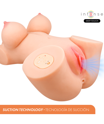 INTENSE DEEP TOUCH - VERO TORSO ANO Y VAGINA CON EFECTO SUCCIÓN, CALOR, VIBRACIÓN Y VOZ CON CONTROL REMOTO 5.5 KG