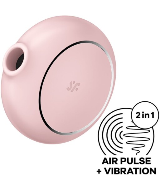 SATISFYER - PRO TO GO 3 ESTIMULADOR Y VIBRADOR DOBLE ROSA