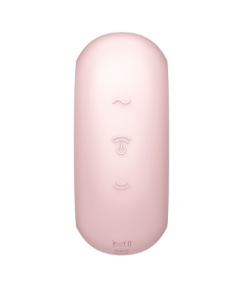 SATISFYER - PRO TO GO 3 ESTIMULADOR Y VIBRADOR DOBLE ROSA