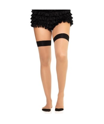 LEG AVENUE - 1963 MEDIAS DE SPANDEX CON COSTURA TRASERA NEGRO - TALLA ÚNICA