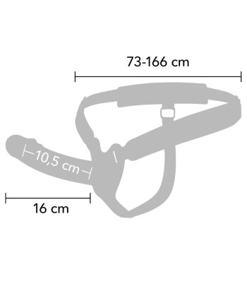 HIDDEN DESIRE - INFERNO STRAP-ON FUNDA PARA PENE 16 CM