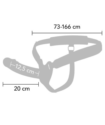 HIDDEN DESIRE - INFERNO STRAP-ON FUNDA PARA PENE 20 CM