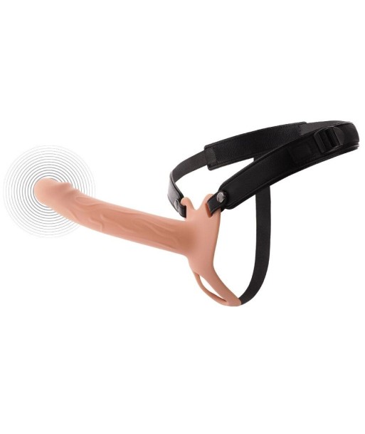 HIDDEN DESIRE - INFERNO STRAP-ON FUNDA PARA PENE CON VIBRACIÓN 20 CM