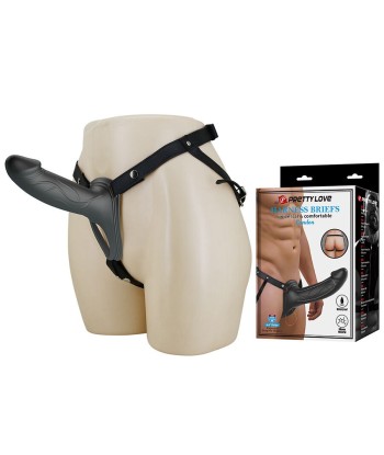 PRETTY LOVE - LANDON STRAP-ON CON VIBRACIÓN NEGRO