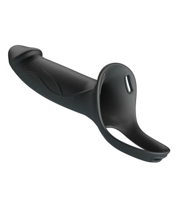 PRETTY LOVE - LANDON STRAP-ON CON VIBRACIÓN NEGRO