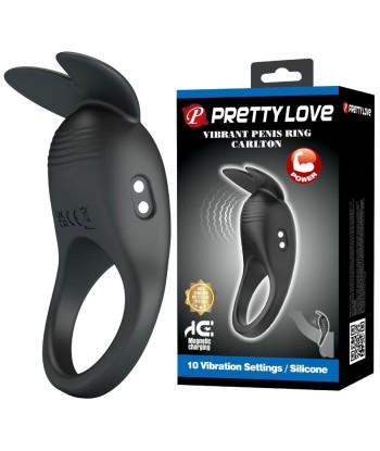 PRETTY LOVE - CARLTON ANILLO PARA PENE CON ESTIMULADOR DE CLÍTORIS