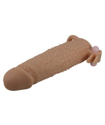 PRETTY LOVE - QUILLON FUNDA PARA PENE CON ESTIMULADOR DE CLÍTORIS Y VIBRACIÓN