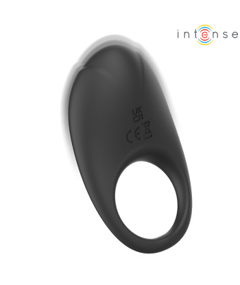 INTENSE - MERLOTTE ANILLO VIBRADOR CON ESTIMULACIÓN DE CLÍTORIS NEGRO